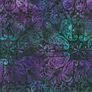 RK Artisan Batiks: Paisley Bouquet - AMD-22837-460 Midnight Purple - Cotton Batik Fabric
