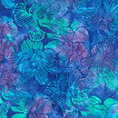 RK Artisan Batiks: Serene Bouquet - 22982-60 Pacific - Cotton Fabric