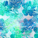 RK Artisan Batiks: Serene Bouquet - 22982-70 Aqua - Cotton Fabric