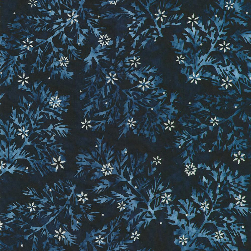 RK Artisan Batiks: Winter Pines - 23143-69 Midnight - Cotton Fabric