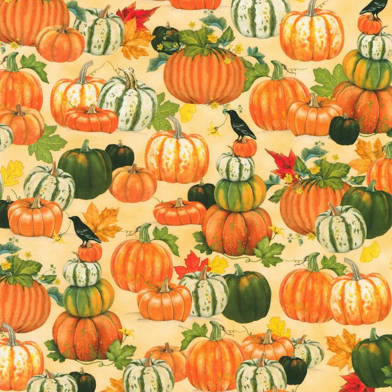 RK Autumn Cats & Dogs - AMKD-21807-85 Vanilla - Cotton Fabric