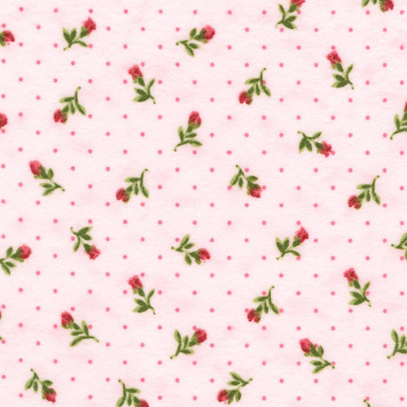 RK Bouquet Of Roses Flannel - 21369-229 Slipper - Cotton Flannel Fabric