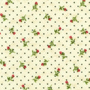 RK Bouquet Of Roses Flannel - 21369-84 Cream - Cotton Flannel Fabric
