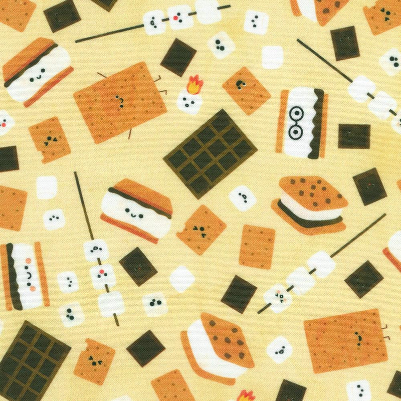 RK Campground Critters - AAKD-22785-14 Natural - Cotton Fabric