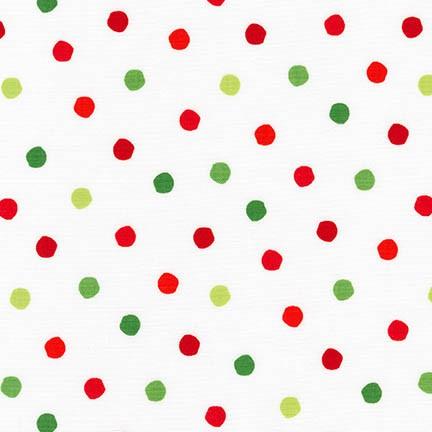 RK Celebrate Seuss 2 - ADE-12778-203 - Red Green Dots - Cotton Fabric