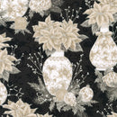 RK Holiday Flourish - Festive Finery - SRKM-22284-304 Shadow - Cotton Metallic Fabric