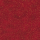 RK Holiday Flourish - Forest Glen - SRKM-23708-113 Cranberry - Cotton Metallic Fabric