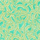 RK Jeweled Leaves - AXUM-21611-70 Aqua - Cotton Fabric