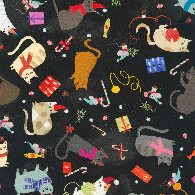 RK Jingle Pals - AKFD-22598-182 Licorice - Cotton Fabric
