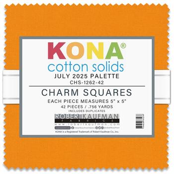 RK Kona Cotton Charm Squares July 2025 - CHS-1262-42 - Pre-cut