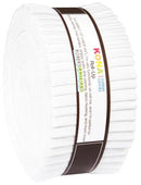RK Kona Cotton White Roll Up 40 pieces - All white - RU-190-40