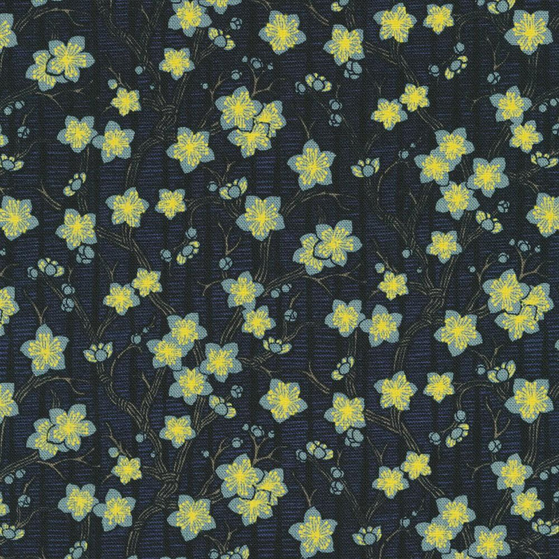 RK Kyoto Gardens - SB-83061D1-4 Navy - Cotton Fabric