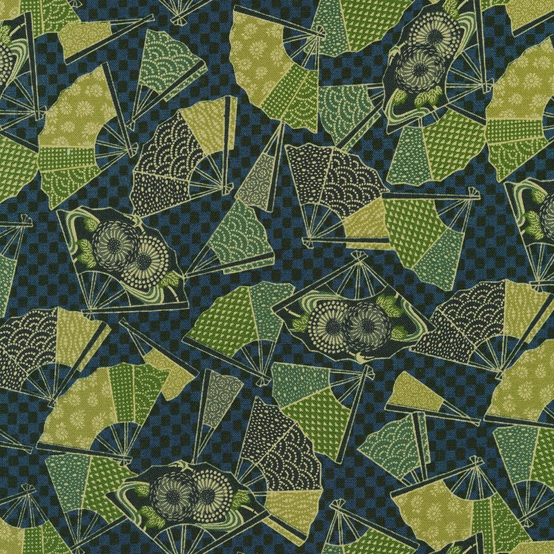 RK Kyoto Gardens - SB-83064D1-4 Blue - Cotton Fabric