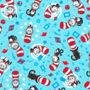 RK Little Seuss - 23525-4 Blue - Cotton Fabric