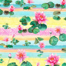 RK Lotus and Koi - 22607-192 Spring - Cotton Fabric