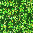 RK Lucky Clovers - 23440-420 Clover - Cotton Fabric