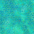 RK Mixed Metallics - 23067-70 Aqua - Cotton Metallic Fabric