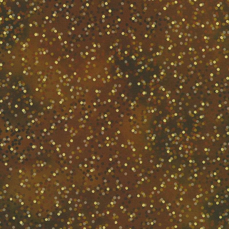 RK Mixed Metallics - 23069-174 Espresso - Cotton Metallic Fabric