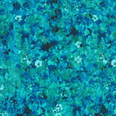 RK Painterly Petals - Valley - 23407-403 Teal Blue - Cotton Fabric