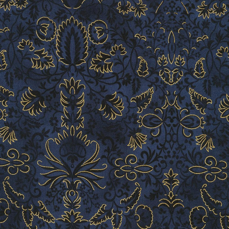 RK Poppy Hill 21859-69 Midnight - Cotton Novelty Fabric