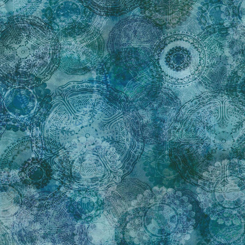 RK Serene Dream - 23272-71 Lagoon - Cotton Fabric