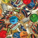 RK Tenpin Alley - AQZD-22852-256 Retro - Cotton Fabric