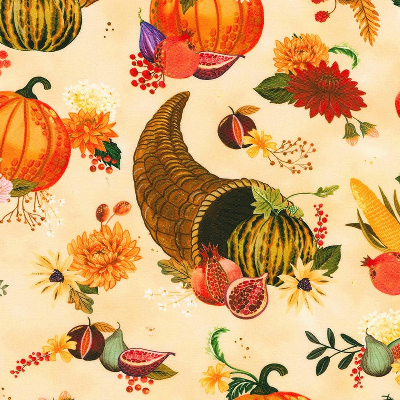 RK Thankful - 22584-84 Cream - Cotton Fabric