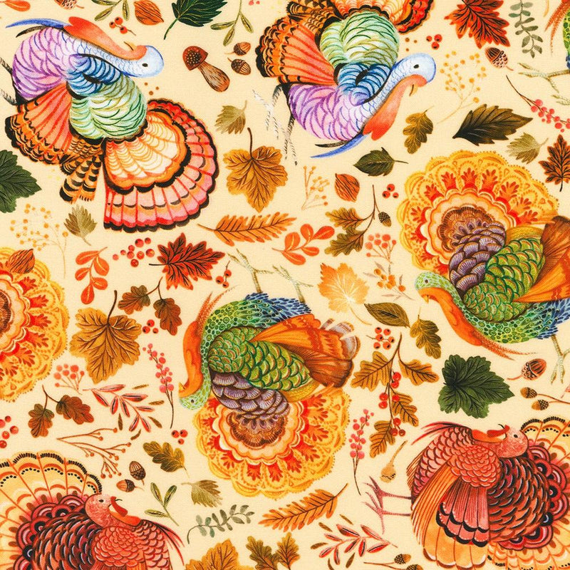 RK Thankful - 22586-84 Cream - Cotton Fabric