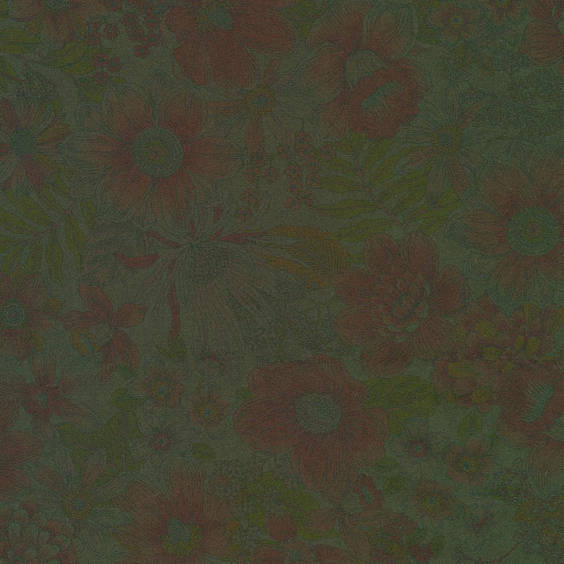 RK Vintage Overdye - 4225DYED1-2 Black Olive - Cotton Fabric