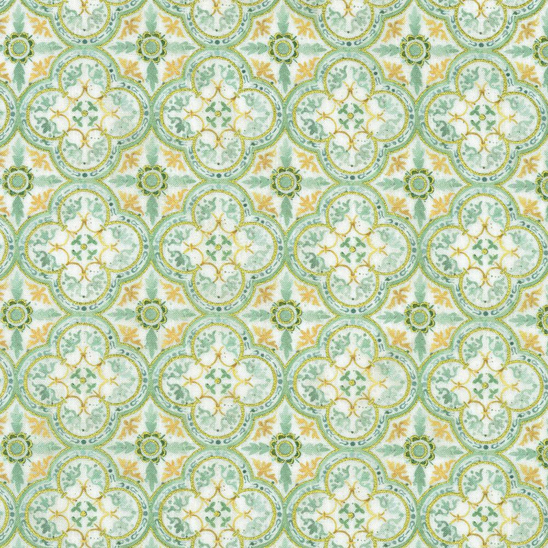 RK Warm Welcome - 22966-34 Sage - Cotton Metallic Fabric