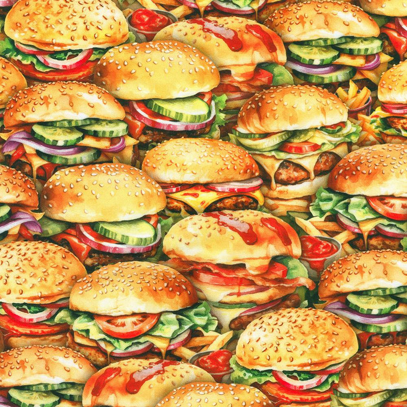 RK Yummy Bites Burgers - 23295-203 Celebration - Cotton Fabric