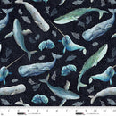 STUDIO E A Drop In The Ocean - 8818-74 Midnight - Cotton Fabric