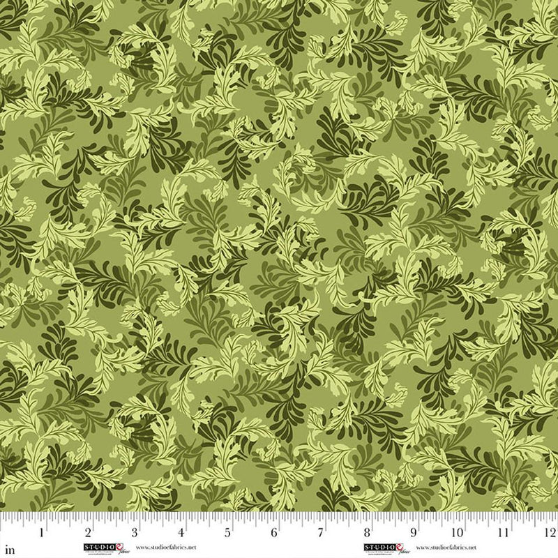 STUDIO E Ashdown Forest - 8405-66 Peridot Green - Cotton Fabric