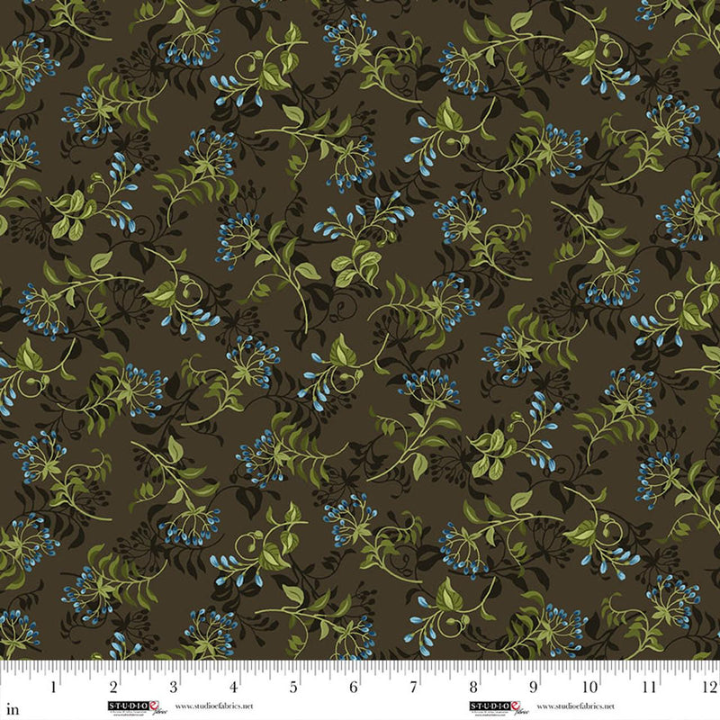 STUDIO E Ashdown Forest - 8406-39 Chocolate - Cotton Fabric