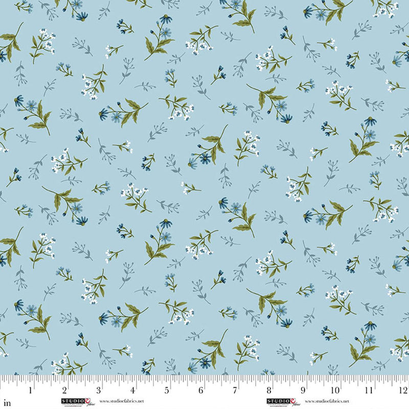 STUDIO E Ashdown Forest - 8408-17 Light Blue - Cotton Fabric