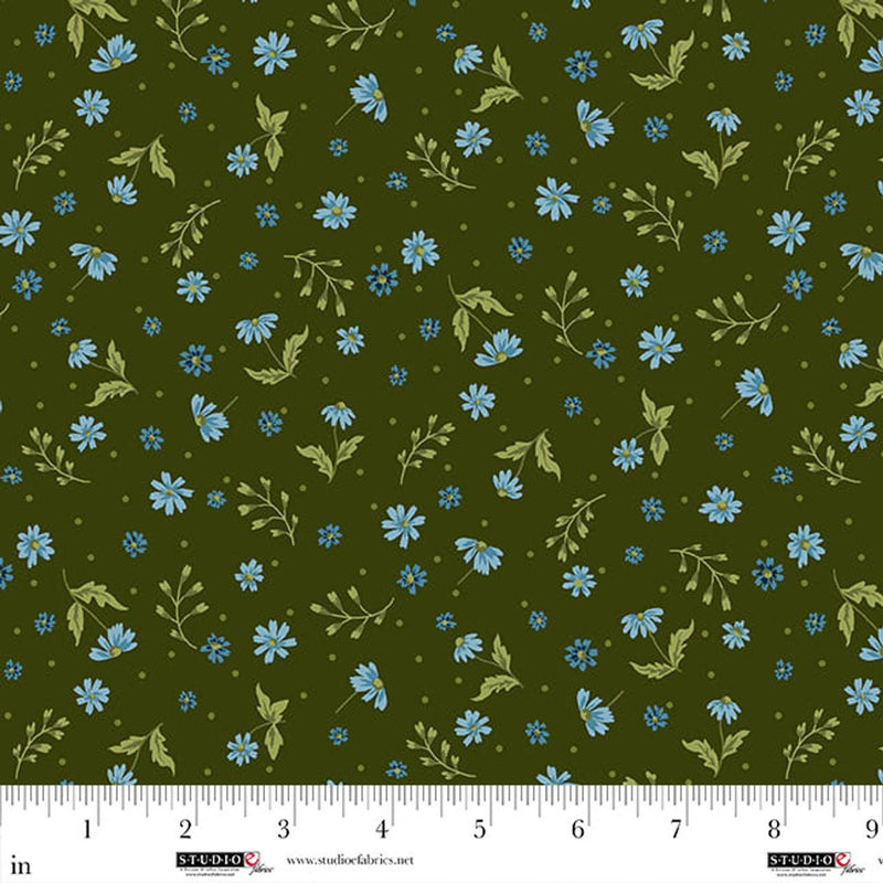 STUDIO E Ashdown Forest - 8409-67 Dark Green - Cotton Fabric