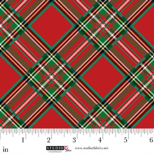 STUDIO E Blooms of the Holiday - 8385-88 Red Multi - Cotton Fabric