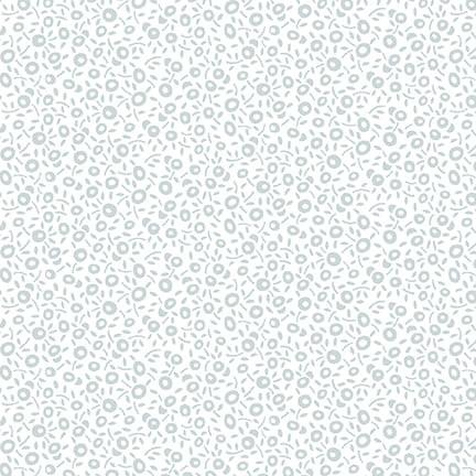 STUDIO E Cream & Sugar XII - 8011-01 White/White - Cotton Fabric