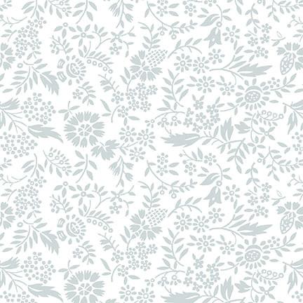 STUDIO E Cream & Sugar XII - 8012-01 White/White - Cotton Fabric