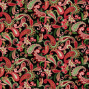 STUDIO E Holiday Feathers & Flourish - 9264-99 Black - Cotton Fabric