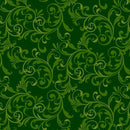 STUDIO E Holiday Feathers & Flourish - 9266-66 Green - Cotton Fabric
