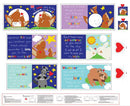 STUDIO E Huggable & Loveable X I Love You To The Moon Book Panel - 5821P-1 Multi - Cotton Fabric