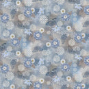 STUDIO E Kindly Yours - 8998-13 Blue/Taupe - Cotton Fabric