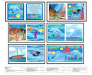 STUDIO E Little Library Book Panel - 4899BP-01 Multi - Cotton Fabric