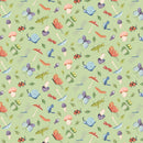 STUDIO E Lucky Duck - 8978-61 Matcha - Cotton Fabric
