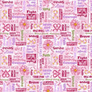 STUDIO E Pink Power - 7967-22 Pink - Cotton Fabric