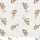 STUDIO E Sleepy Teddy - 8520-13 Gray/Multi - Cotton Fabric
