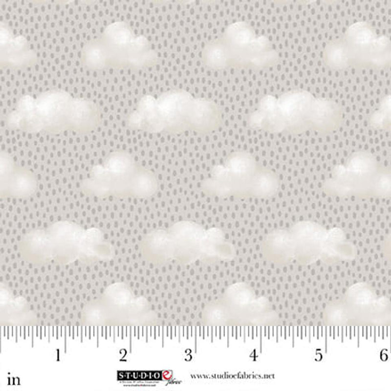 STUDIO E Sleepy Teddy - 8522-90 Gray/Multi - Cotton Fabric