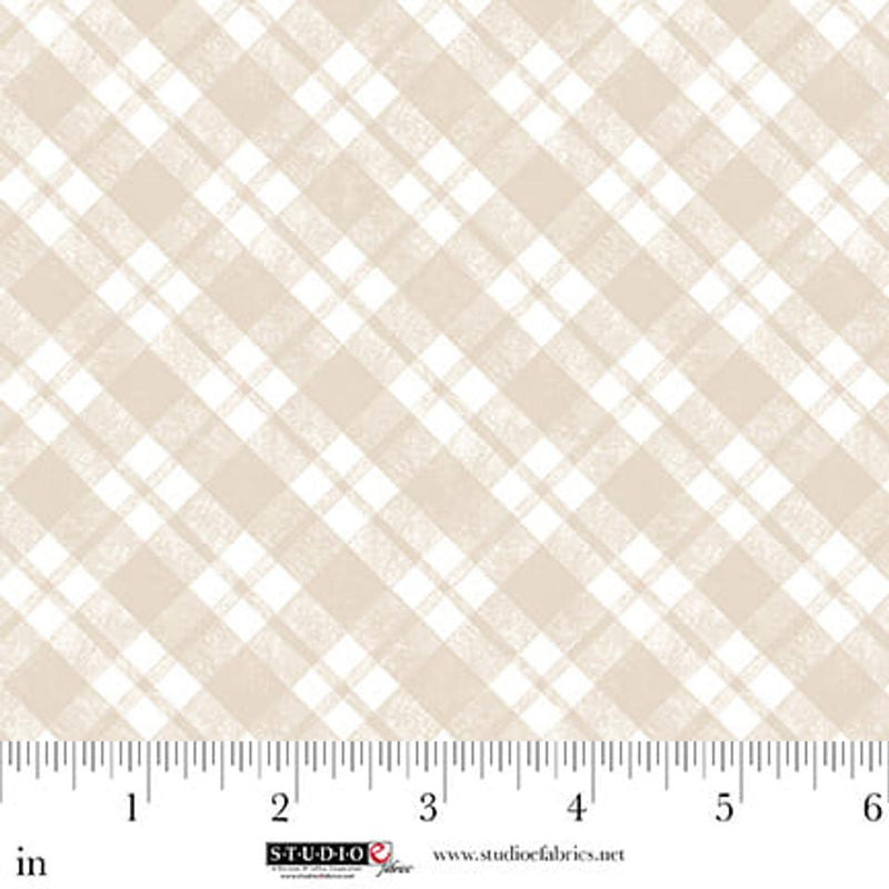 STUDIO E Sleepy Teddy - 8524-30 Oatmeal/White - Cotton Fabric