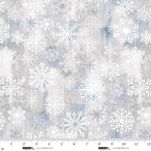 STUDIO E Snowburst 108" - 8398-91 Fossil - Cotton Fabric